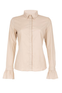 Ženska košulja dugih zvonastih rukava sa skrivenim kopčanjem Tiffany Production