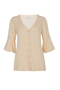 Tiffany Production Bluza sa V izrezom i kratkim karner rukavima