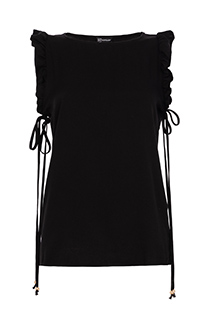 Bluza sa okruglim izrezom i kratkim karner rukavima Tiffany Production