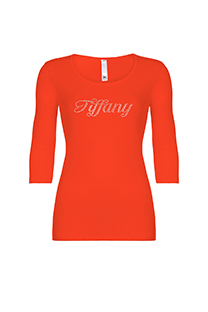 Ženska bazna majica sa okruglim izrezom i rukavima 3/4 dužine Tiffany Production