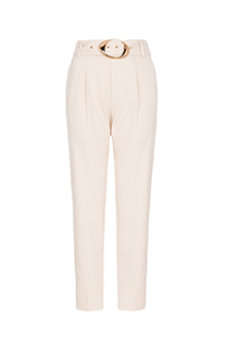Pantalone visokog struka sa ukrasnim kaišem u istoj boji Tiffany Production