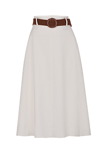 Midi suknja A kroja sa kaišem Tiffany Production