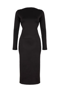 Midi haljina dugih rukava sa bočnim šlicem Tiffany Production