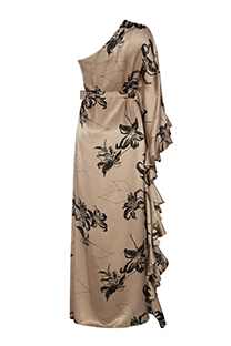 Asimetrična duga haljina na jedno rame Tiffany Production