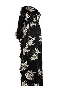 Asimetrična duga haljina na jedno rame Tiffany Production