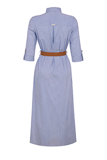 Midi haljina sa tri-četvrt rukavima i kaišem Tiffany Production