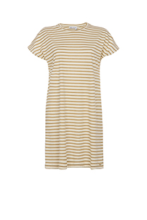 Prugasta mini haljina sa okruglim izrezom Tiffany Production