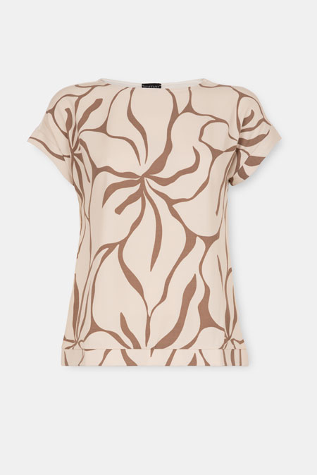 Tiffany Production Elegantna majica sa cvetnim dezenom