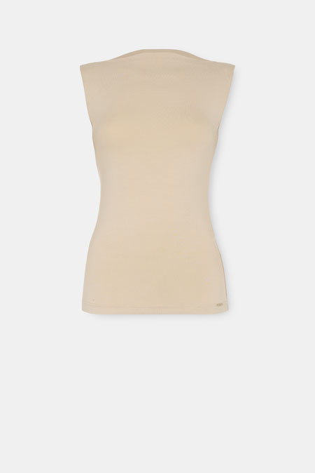 Majica bez rukava od viskoze Tiffany Production