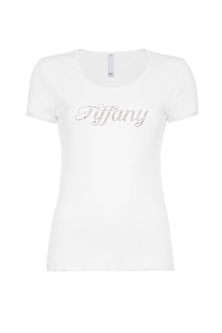 Ženska bazna majica sa ukrasnim cirkonima Tiffany Production