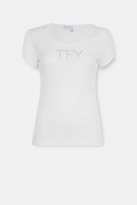 Bazna majica sa ukrasnim cirkonima Tiffany Production