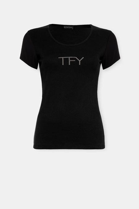 Bazna majica sa ukrasnim cirkonima Tiffany Production