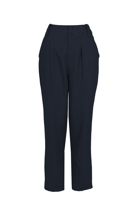 Tiffany Production Ženske pantalone dubokog struka sa faltama