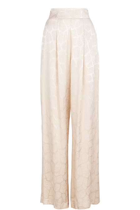 Ženske pantalone širokih nogavica sa faltama Tiffany Production