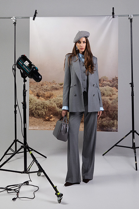 Tiffany Production Ženske pantalone sa džepovima i ravnim nogavicama