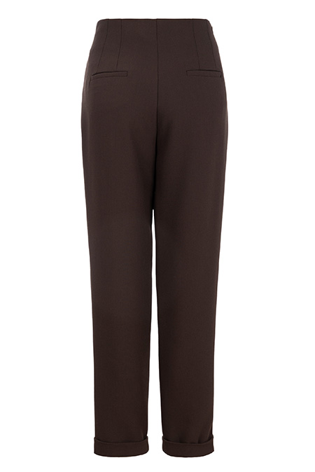 Ženske pantalone ravnog kroja i visokog struka Tiffany Production