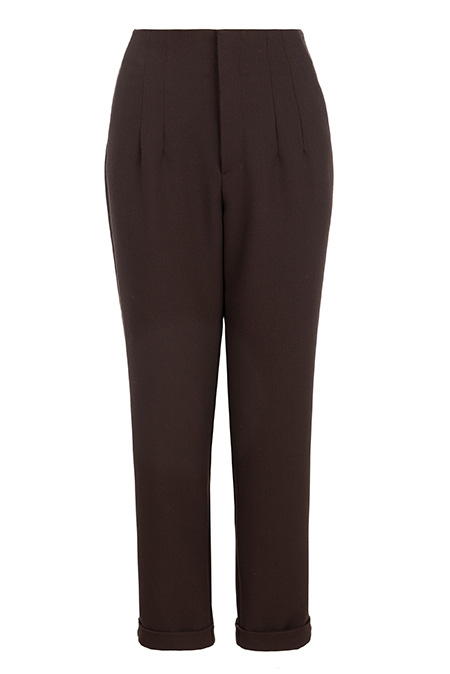 Ženske pantalone ravnog kroja i visokog struka Tiffany Production