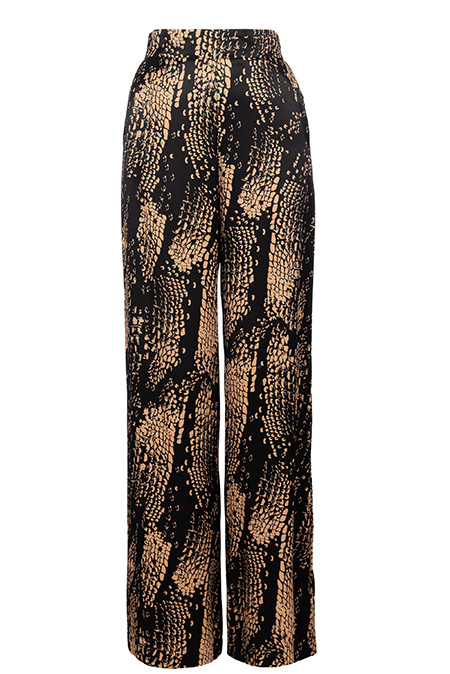 Ženske pantalone širokih nogavica sa bočnim rajsferšlusom Tiffany Production