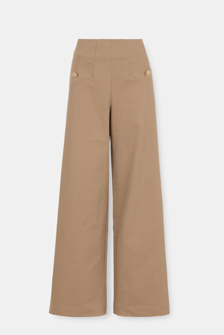 Pantalone visokog struka i širokih nogavica Tiffany Production