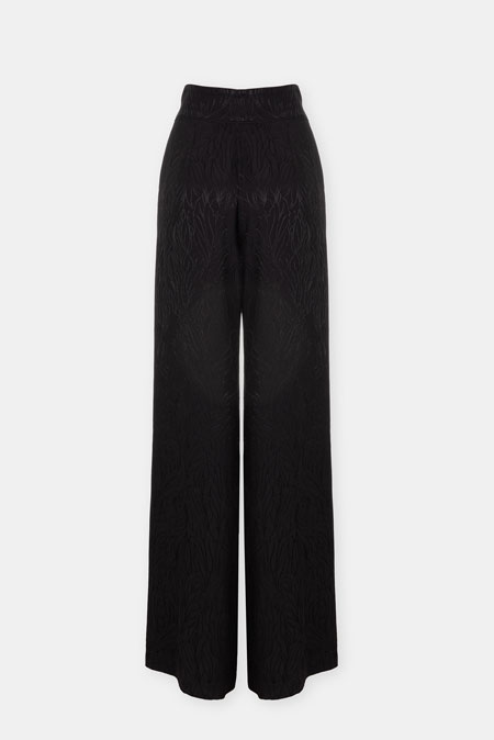 Pantalone sa diskretnim floralnim dezenom Tiffany Production