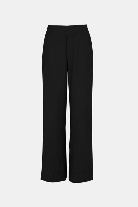 Široke pantalone od viskoze sa elastičnim pojasom Tiffany Production