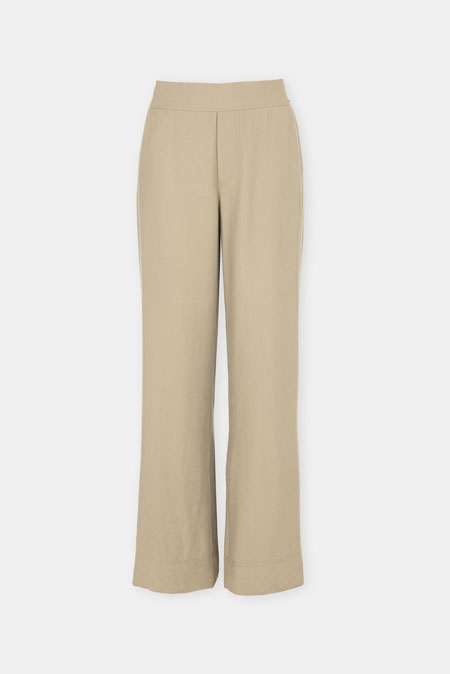 Široke pantalone od viskoze sa elastičnim pojasom Tiffany Production