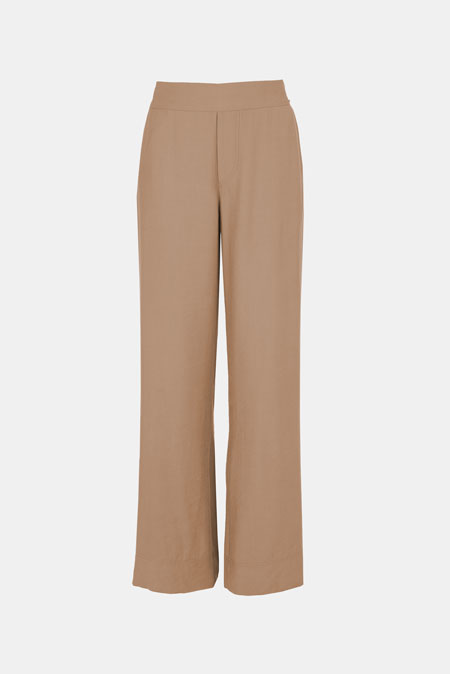 Tiffany Production Široke pantalone od viskoze sa elastičnim pojasom