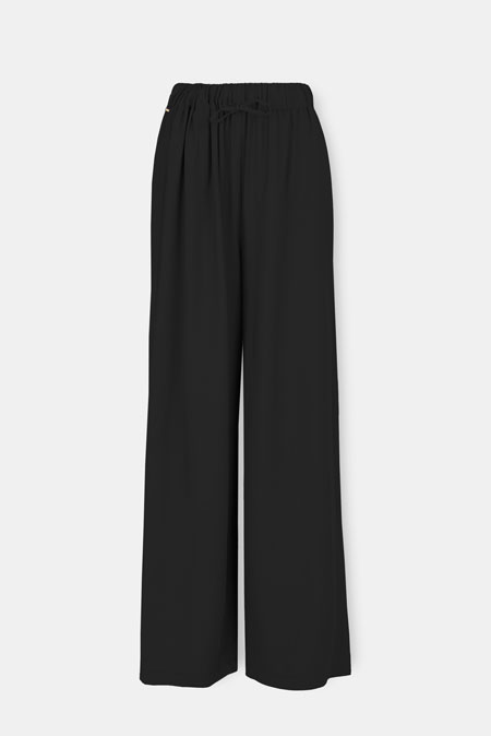 Udobne lepršave pantalone sa elastičnim pojasom Tiffany Production