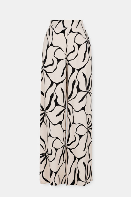 Tiffany Production Lagane pantalone sa floralnim motivom