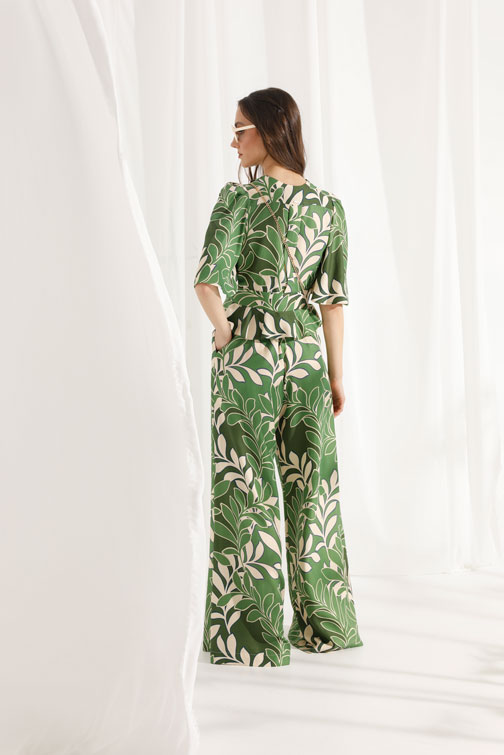 Palazzo pantalone sa floralnim dezenom Tiffany Production