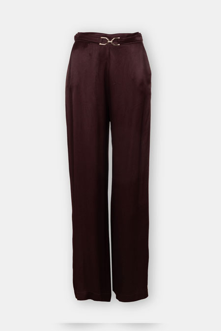 Tiffany Production Viskozne pantalone sa metalnim detaljem