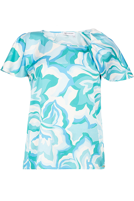 Tiffany Production Bluza kratkih rukava u cvetnom dezenu