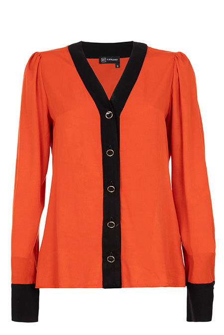 Ženska bluza od 100% viskoze sa V izrezom Tiffany Production