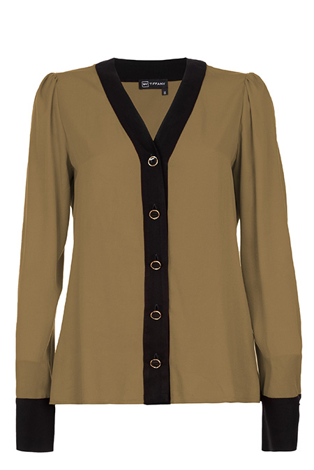 Ženska bluza od 100% viskoze sa V izrezom Tiffany Production