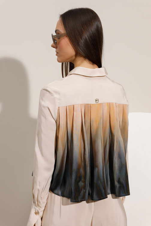 Bluza sa ombre efektom i plisiranim detaljima Tiffany Production