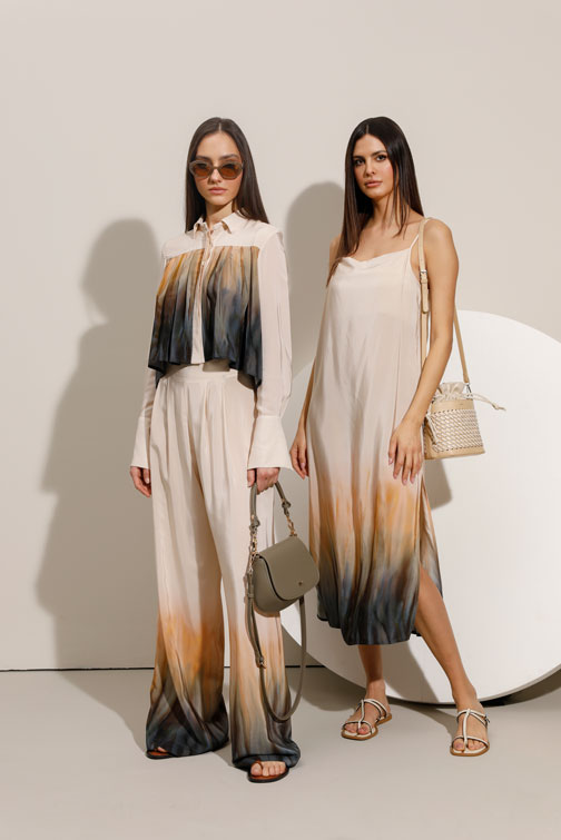 Bluza sa ombre efektom i plisiranim detaljima Tiffany Production