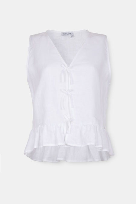 Lanena bluza bez rukava Tiffany Production