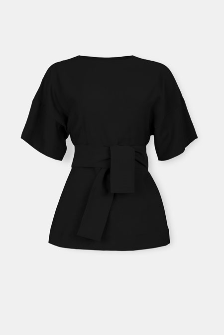 Viskozna bluza s otvorenim leđima Tiffany Production