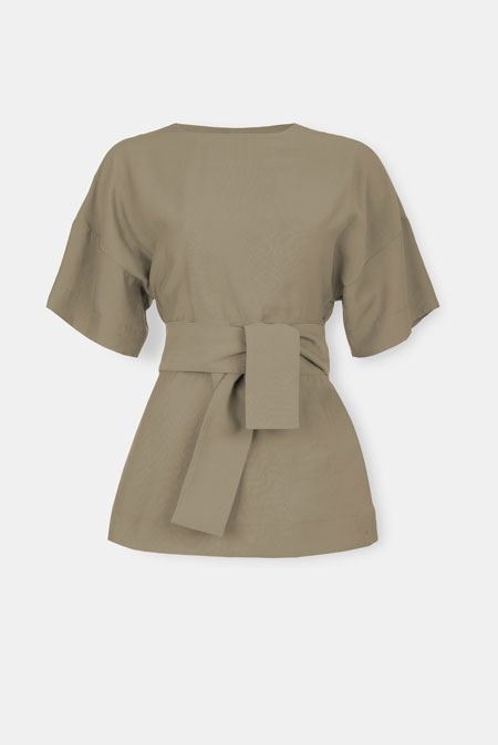 Viskozna bluza s otvorenim leđima Tiffany Production