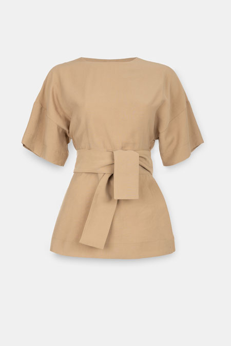 Viskozna bluza s otvorenim leđima Tiffany Production