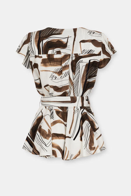Lepršava bluza sa printom Tiffany Production