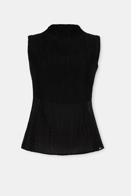 Bluza bez rukava sa reljefnom teksturom Tiffany Production