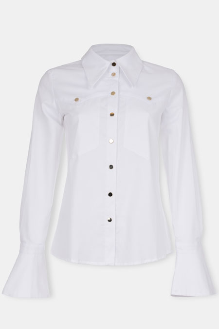 Košulja sa zvonastim manžetnama Tiffany Production