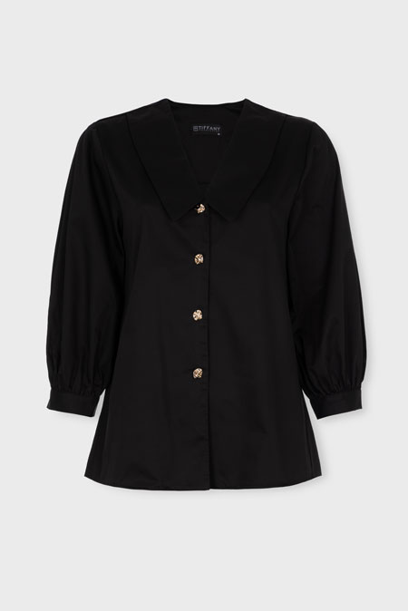 Košulja sa naglašenom kragnom i 3/4 rukavima Tiffany Production