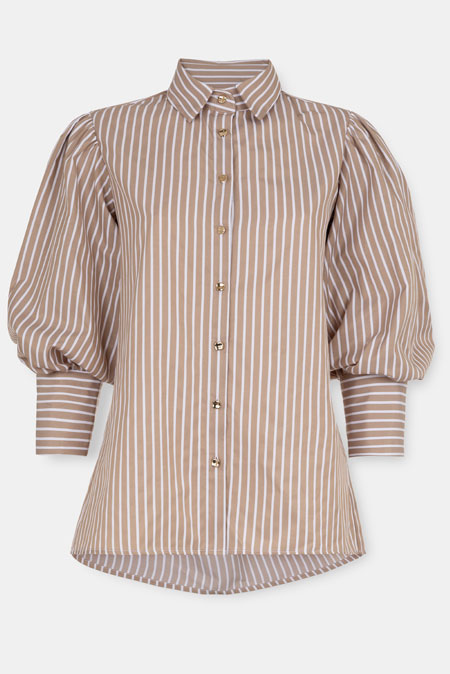 Tiffany Production Prugasta košulja sa puf rukavima