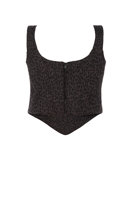 Ženski top sa leopard printom Tiffany Production