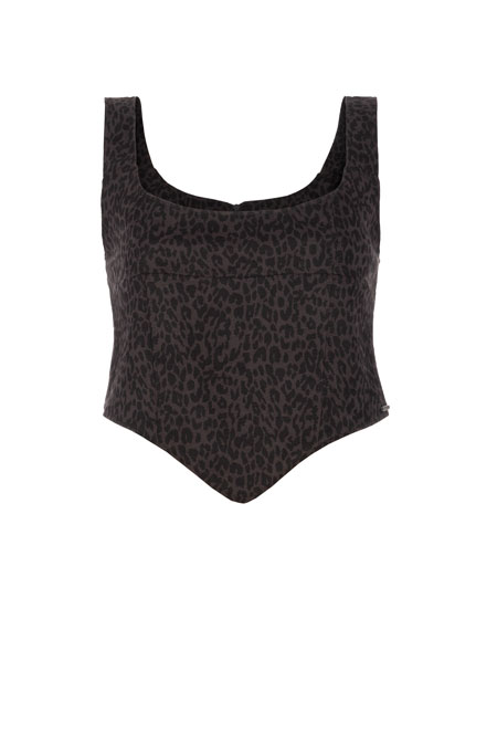 Ženski top sa leopard printom Tiffany Production