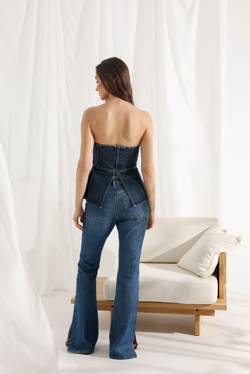 Teksas top sa naglašenim strukom Tiffany Production