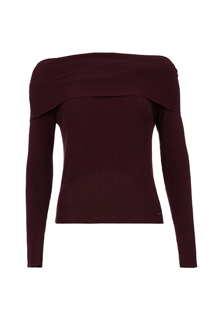 Ženski džemper dugih rukava sa spuštenim ramenima Tiffany Production