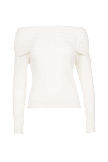 Ženski džemper dugih rukava sa spuštenim ramenima Tiffany Production